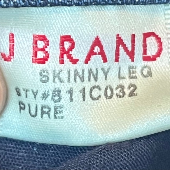 J Brand Skinny Leg Pure Dark Denim Jeans In Pure, 29 - Picture 4 of 9